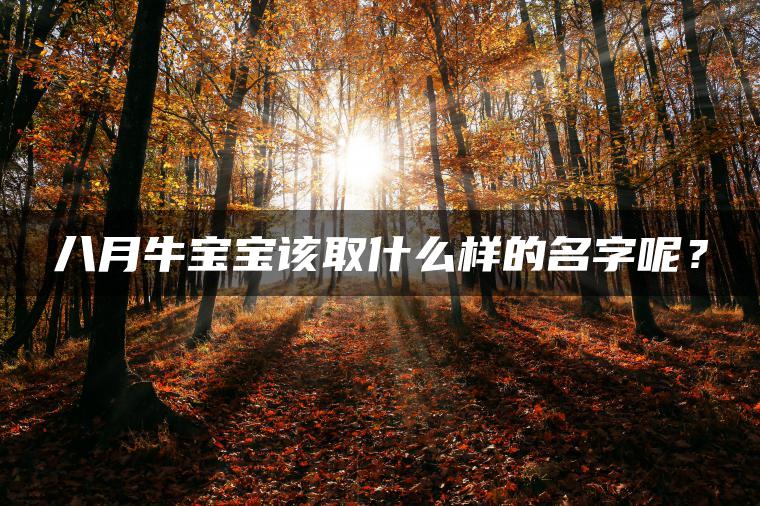 八月牛宝宝该取什么样的名字呢？