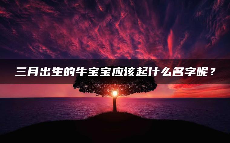 三月出生的牛宝宝应该起什么名字呢？