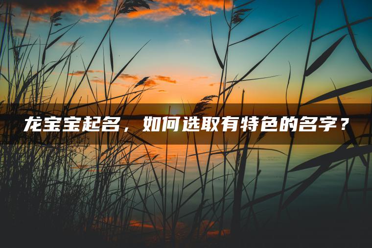 龙宝宝起名，如何选取有特色的名字？