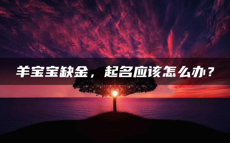 羊宝宝缺金，起名应该怎么办？