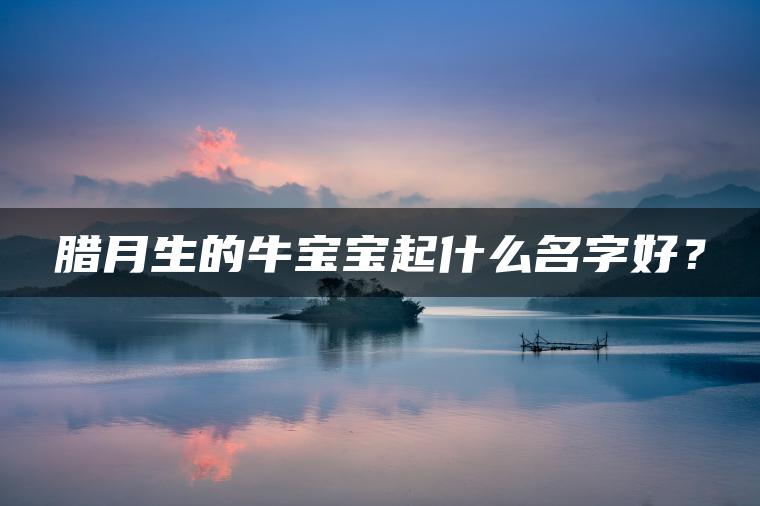 腊月生的牛宝宝起什么名字好？