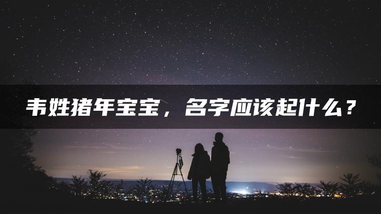 韦姓猪年宝宝，名字应该起什么？