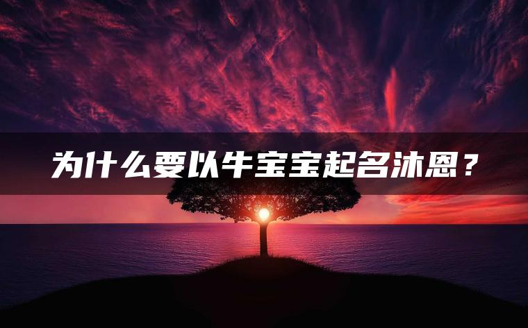 为什么要以牛宝宝起名沐恩？