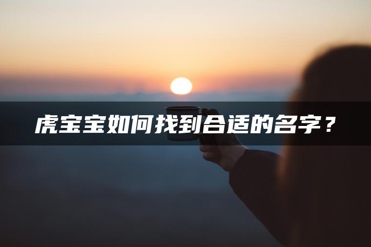 虎宝宝如何找到合适的名字？