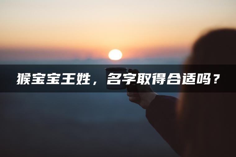 猴宝宝王姓，名字取得合适吗？