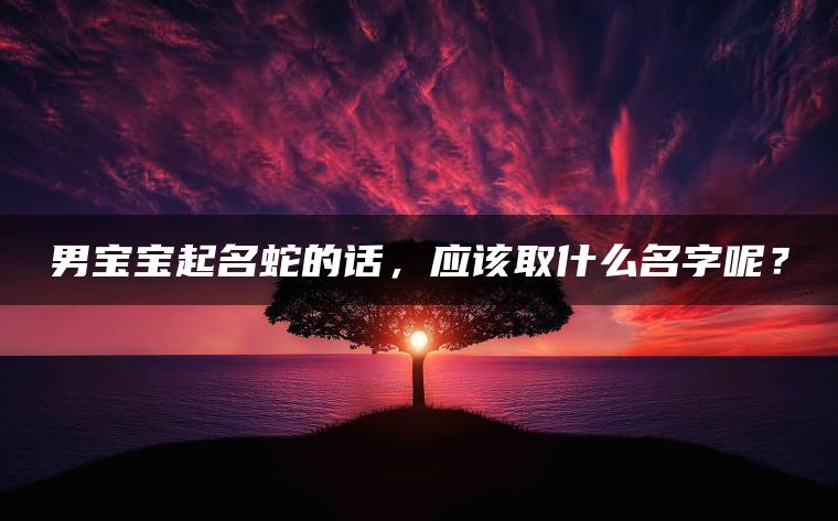 男宝宝起名蛇的话，应该取什么名字呢？