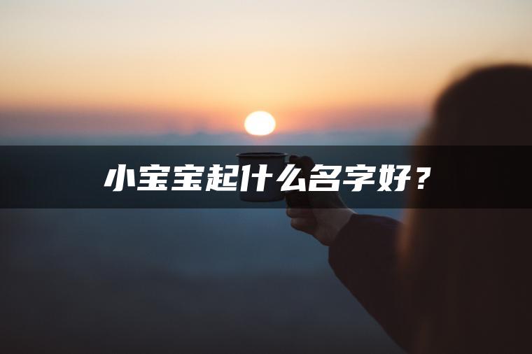 小宝宝起什么名字好？