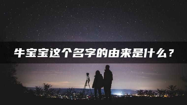 牛宝宝这个名字的由来是什么？