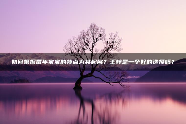 如何根据鼠年宝宝的特点为其起名？王梓是一个好的选择吗？