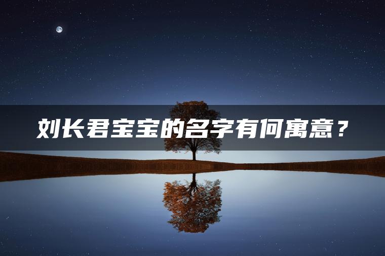 刘长君宝宝的名字有何寓意？