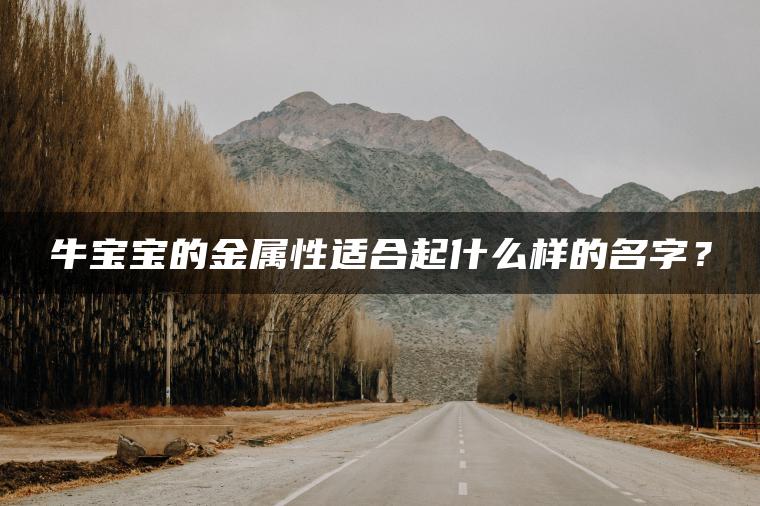 牛宝宝的金属性适合起什么样的名字？