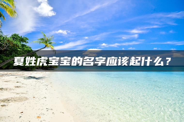 夏姓虎宝宝的名字应该起什么？