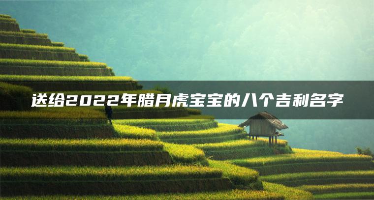 送给2022年腊月虎宝宝的八个吉利名字