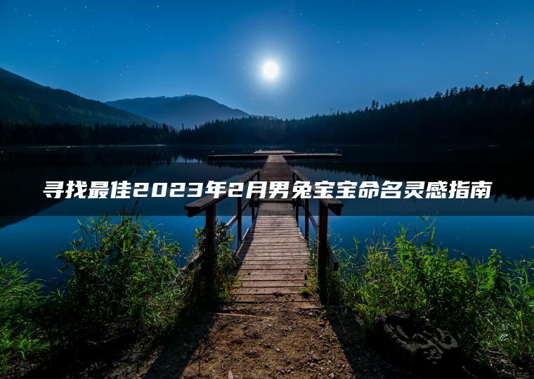 寻找最佳2023年2月男兔宝宝命名灵感指南