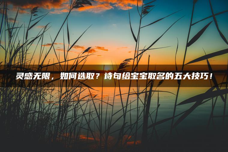 灵感无限，如何选取？诗句给宝宝取名的五大技巧！