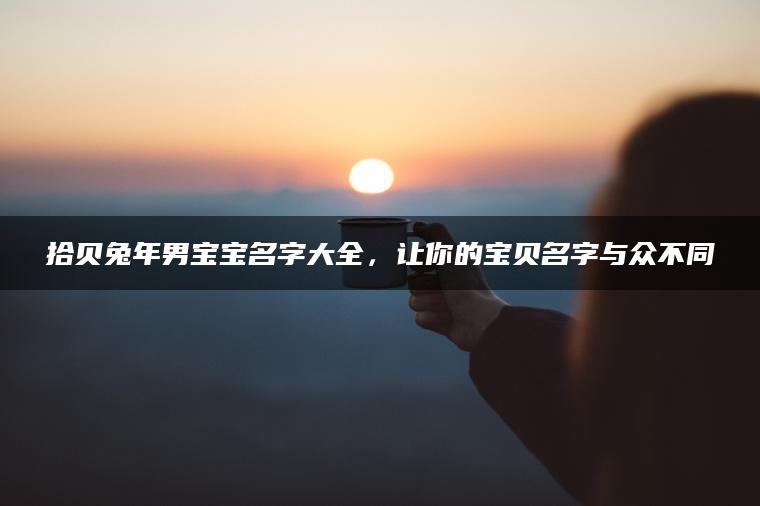 拾贝兔年男宝宝名字大全，让你的宝贝名字与众不同