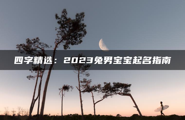 四字精选：2023兔男宝宝起名指南