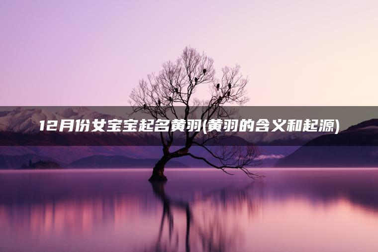 12月份女宝宝起名黄羽(黄羽的含义和起源)