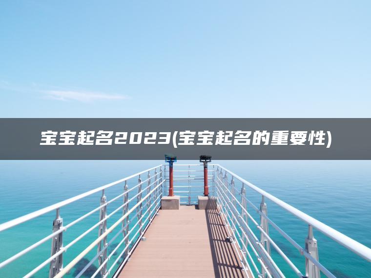 宝宝起名2023(宝宝起名的重要性)