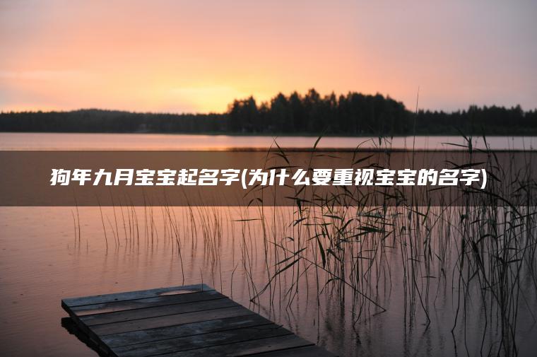 狗年九月宝宝起名字(为什么要重视宝宝的名字)