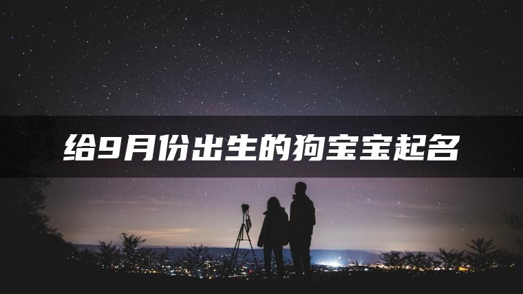 给9月份出生的狗宝宝起名