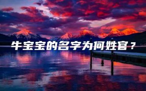 牛宝宝的名字为何姓官？