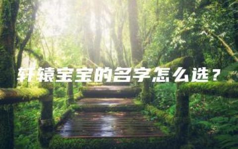 轩辕宝宝的名字怎么选？