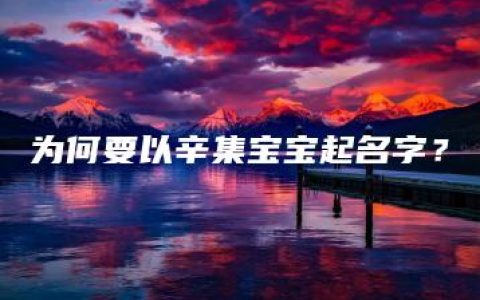 为何要以辛集宝宝起名字？