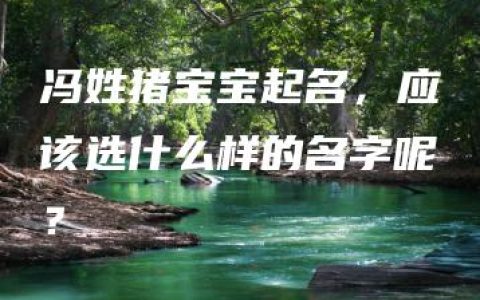 冯姓猪宝宝起名，应该选什么样的名字呢？