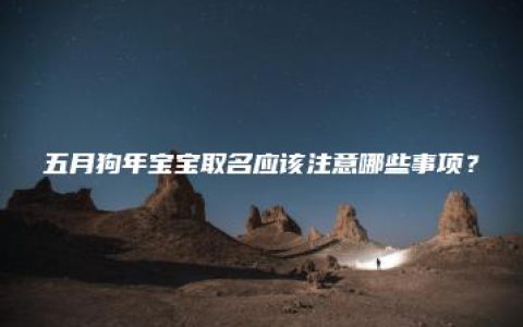 五月狗年宝宝取名应该注意哪些事项？