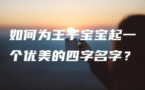 如何为王子宝宝起一个优美的四字名字？