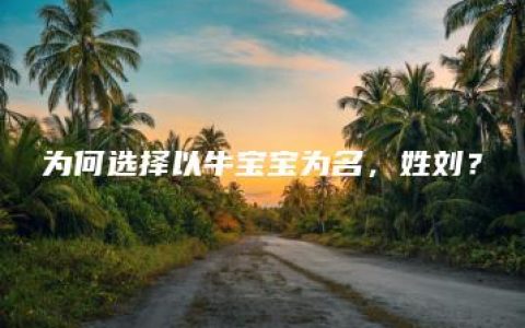 为何选择以牛宝宝为名，姓刘？