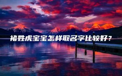 褚姓虎宝宝怎样取名字比较好？