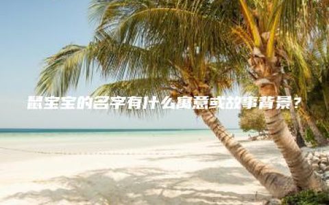 鼠宝宝的名字有什么寓意或故事背景？