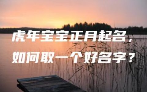 虎年宝宝正月起名，如何取一个好名字？