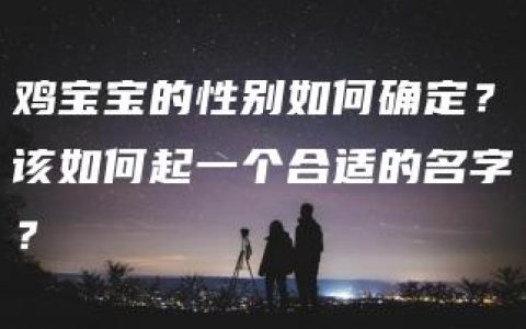 鸡宝宝的性别如何确定？该如何起一个合适的名字？