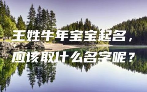 王姓牛年宝宝起名，应该取什么名字呢？