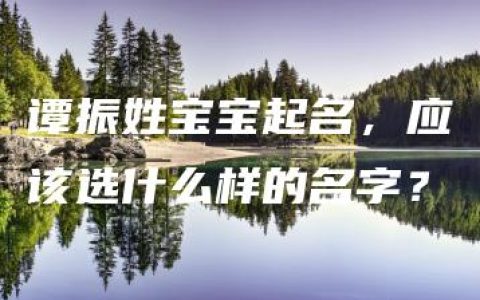 谭振姓宝宝起名，应该选什么样的名字？