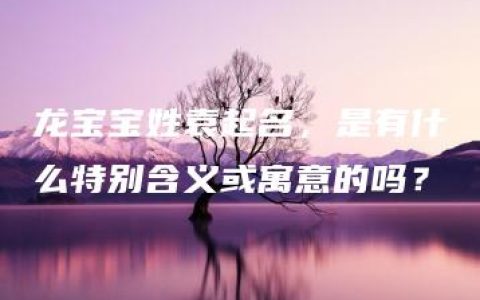 龙宝宝姓袁起名，是有什么特别含义或寓意的吗？