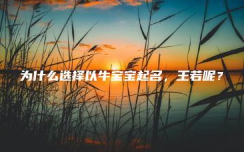 为什么选择以牛宝宝起名，王若呢？