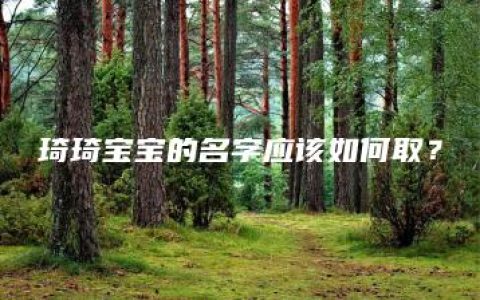 琦琦宝宝的名字应该如何取？