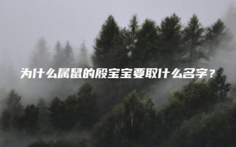 为什么属鼠的殷宝宝要取什么名字？