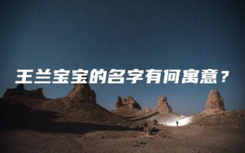 王兰宝宝的名字有何寓意？