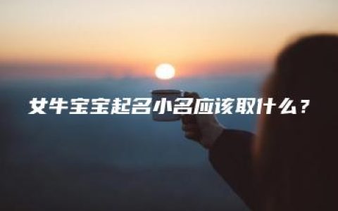 女牛宝宝起名小名应该取什么？