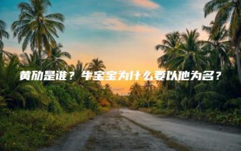 黄劢是谁？牛宝宝为什么要以他为名？