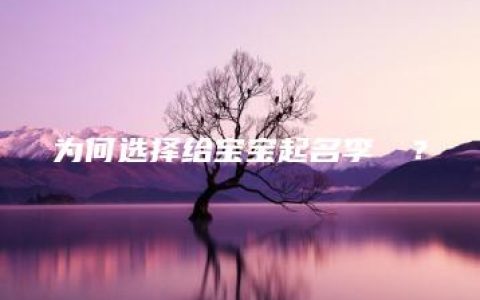 为何选择给宝宝起名李晙瑀？