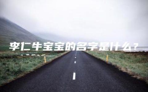 李仁牛宝宝的名字是什么？