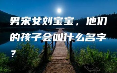 男宋女刘宝宝，他们的孩子会叫什么名字？