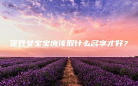 贺姓女宝宝应该取什么名字才好？