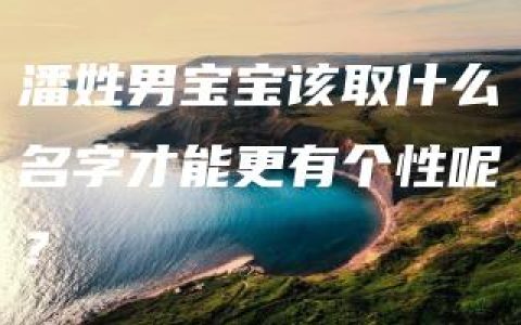 潘姓男宝宝该取什么名字才能更有个性呢？